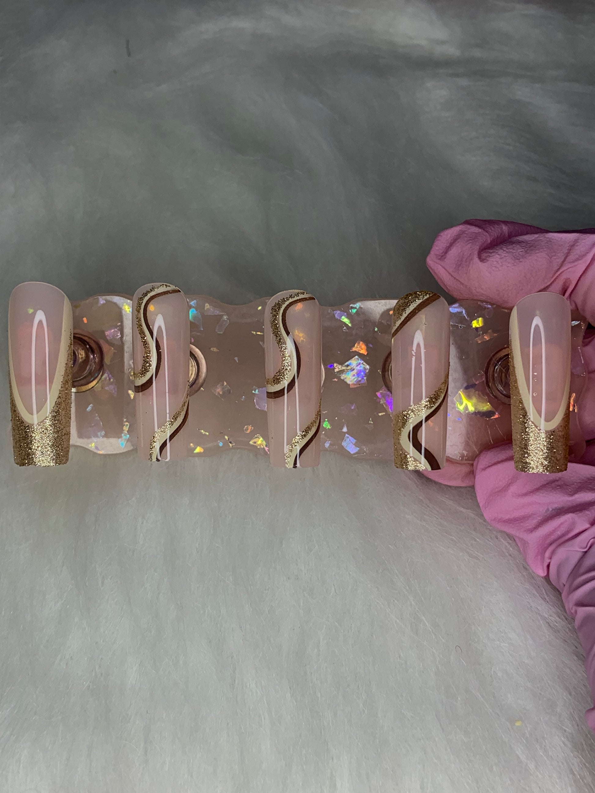 Golden glitter