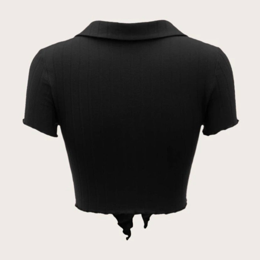 Tie front crop top- Summer collection
